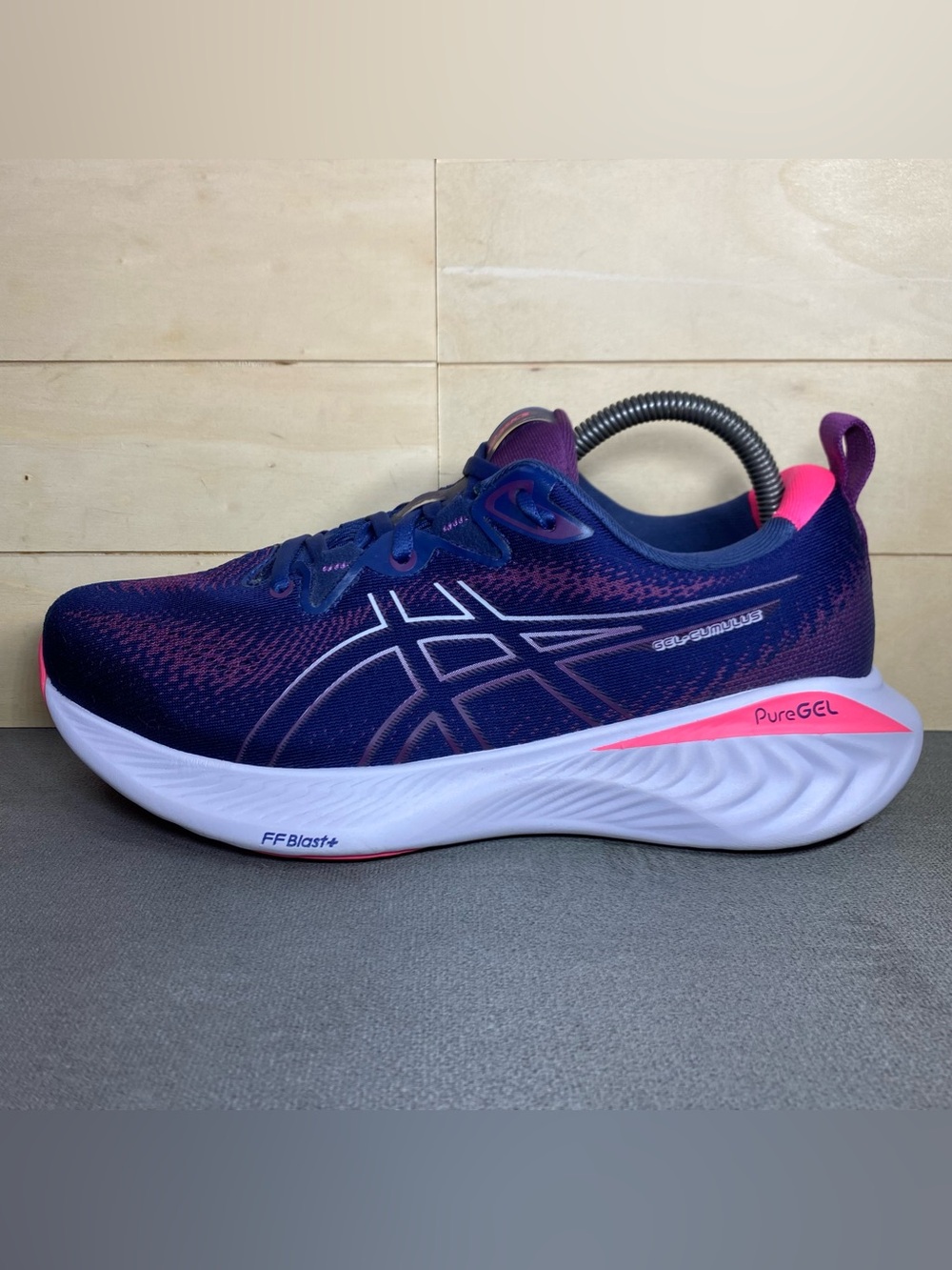 Asics Gel Cumulus 25 Lilac Blue Women's Size 7 Running Shoes Wide Sneakers - Picture 4 of 11